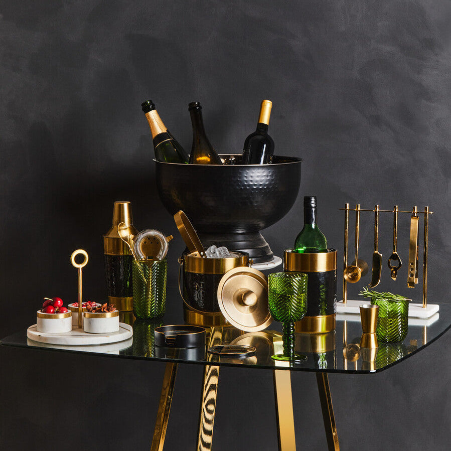 Carolina Black Enamel Wine Cooler