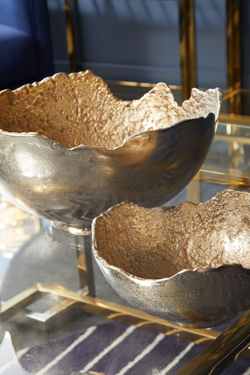 Dion Small Nickel and Gold Finish Bowl