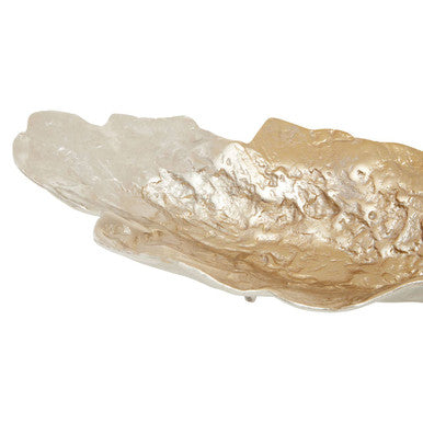 Dion Small Ombre Silver and Gold Finish Dish