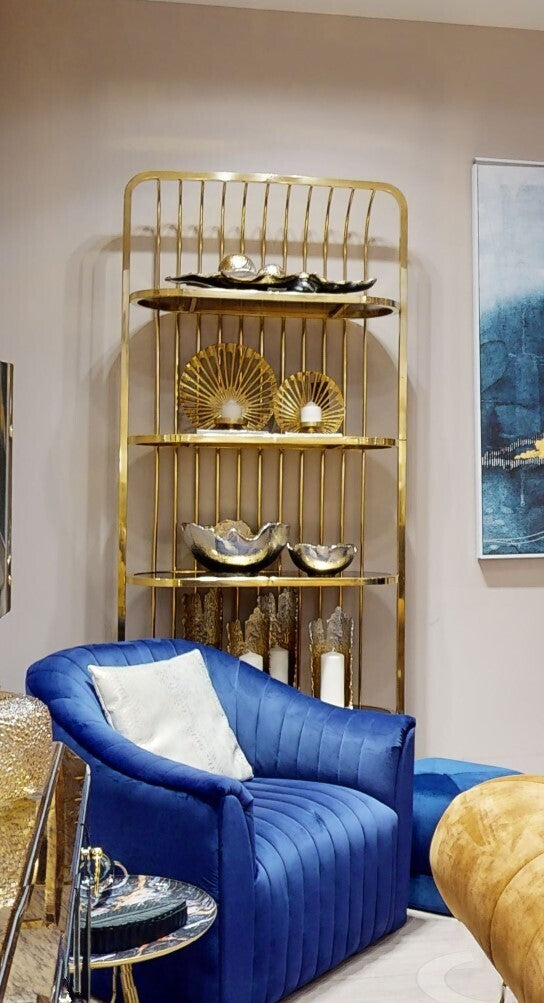 Dion Large Ombre Silver and Gold Finish Candle Holder