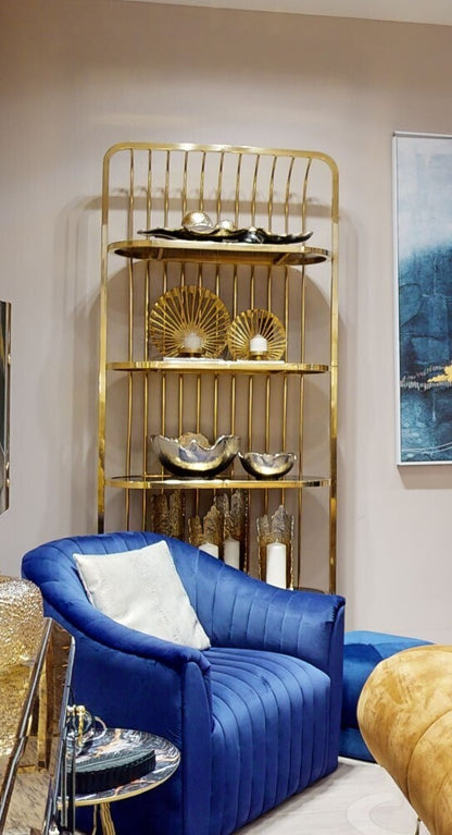 Dion Large Ombre Silver and Gold Finish Candle Holder