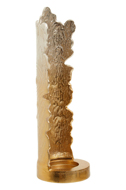 Dion Large Ombre Silver and Gold Finish Candle Holder