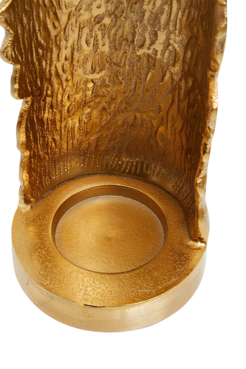 Dion Large Ombre Silver and Gold Finish Candle Holder