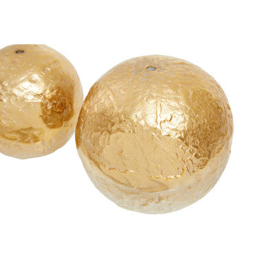 Dion Set Of Three Ombre Silver and Gold Finish Deco Balls - Image 9