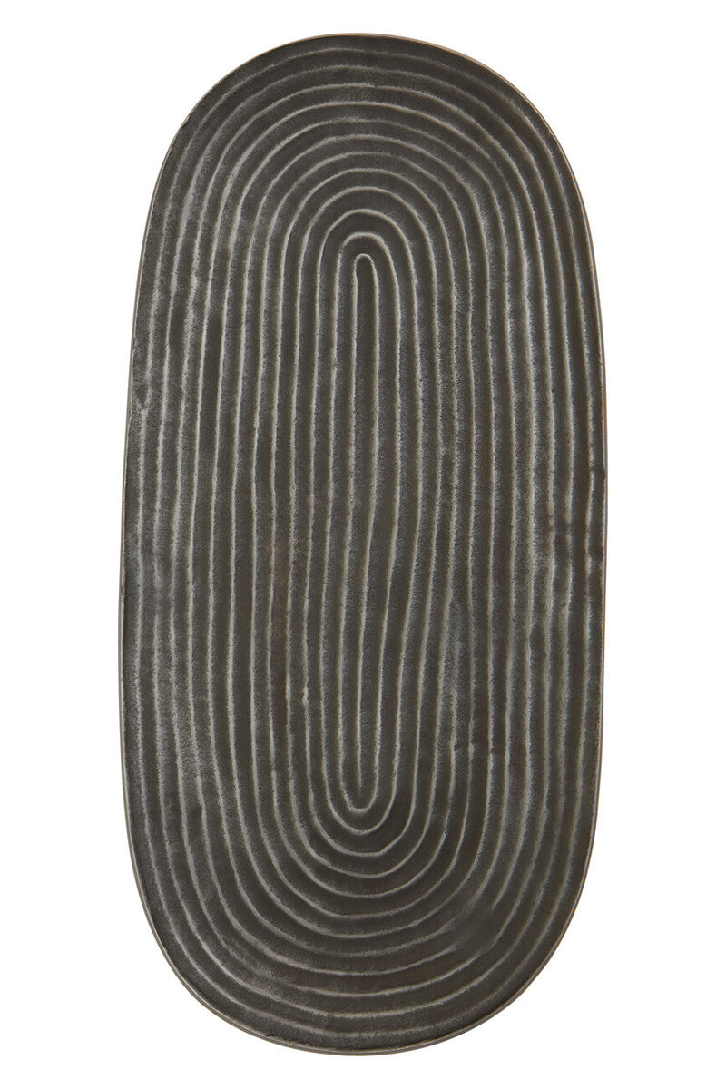 Dax Small Grey Oval Dish