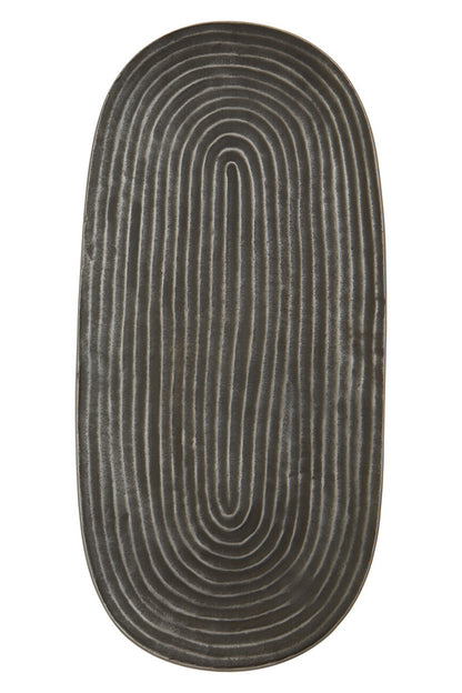 Dax Small Grey Oval Dish