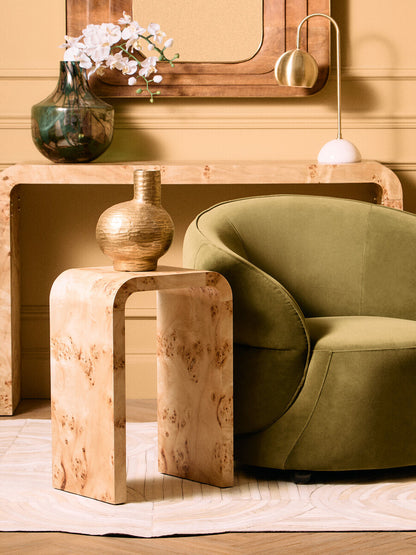 Deomali Small Abstract Gold Finish Vase