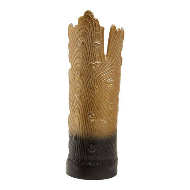 Deomali Black and Gold Finish Large Ombre Candle Holder