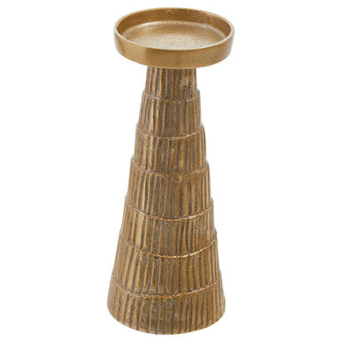 Deomali Large Gold Finish Candle Holder