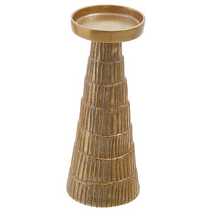 Deomali Large Gold Finish Candle Holder