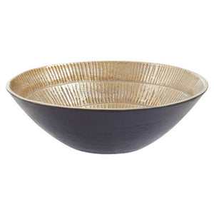 Small Black and Gold Finish Bowl | Deomali