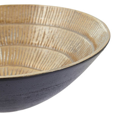 Deomali Small Two Toned Black And Gold Finish Bowl