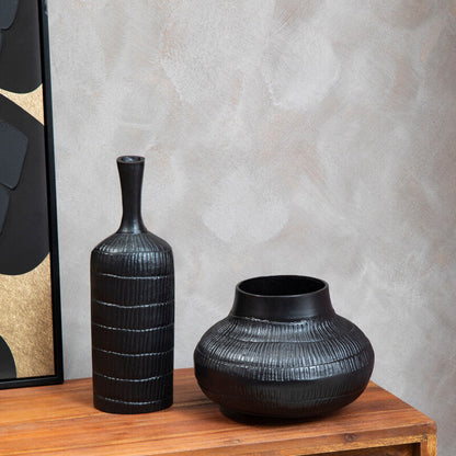 Deomali Small Black Finish Vase