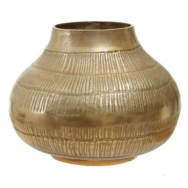Deomali Large Gold Finish Vase