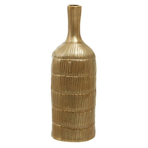 Small Gold Finish Bottle Vase | Deomali