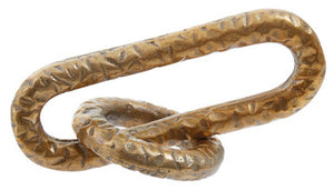 Prato Hammered Gold Chain Sculpture