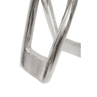 Prato Small Nickel Finish Sculpture