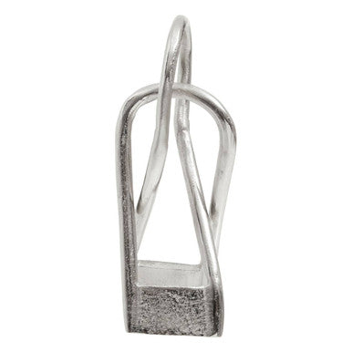 Prato Large Nickel Finish Sculpture