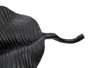 Prato Black Finish Leaf Dish