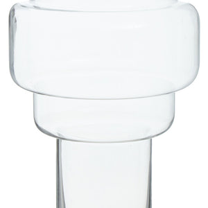 Stacked Design Large Glass Vase | Cayden