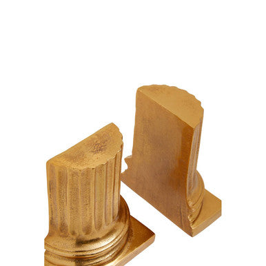 Kensington Townhouse Gold Pillar Bookends