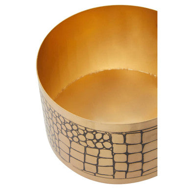 Meko Large Croc Pattern Trinket Box