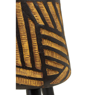 Darnell Natural And Black Planter With Angular Legs