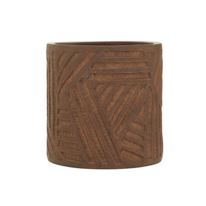 Darnell Brown Textured Planter