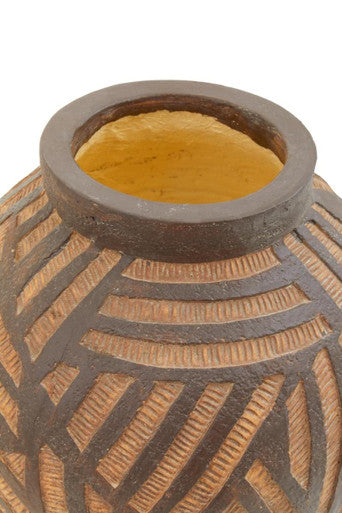 Darnell Round Brown Vase