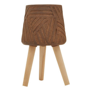 Darnell Brown Planter With Angular Legs