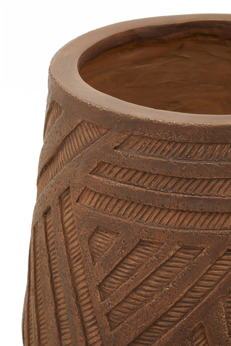 Darnell Brown Planter With Angular Legs