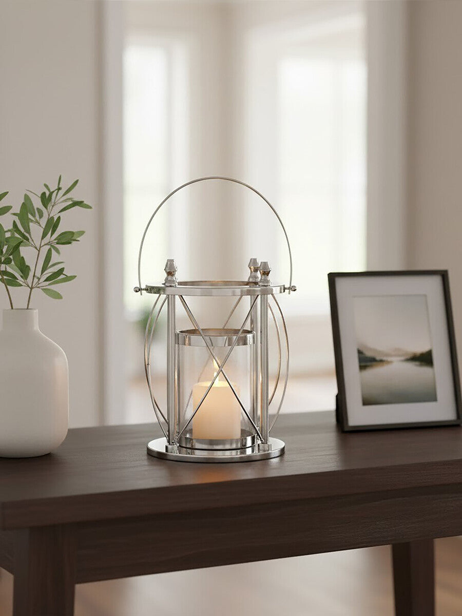 Cruzar Small Silver Lantern