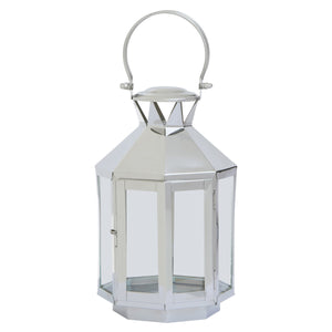 Herber Small Silver Steel Lantern