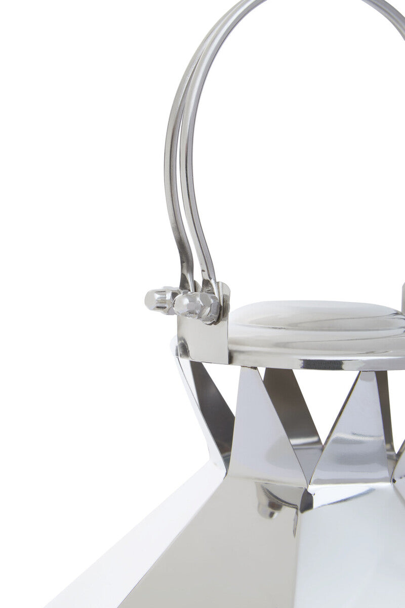 Herber Small Silver Steel Lantern