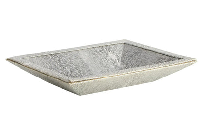Cardona Grey Shagreen Effect Trinket Dish