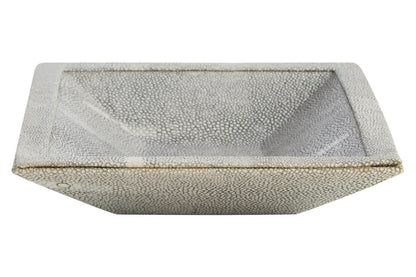 Cardona Grey Shagreen Effect Trinket Dish