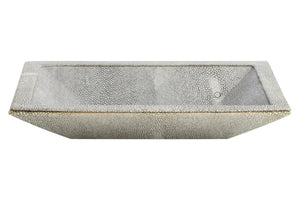 Cardona Grey Shagreen Effect Trinket Dish