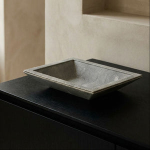 Grey Shagreen Effect Trinket Dish | Cardona