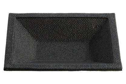 Cardona Black Shagreen Effect Trinket Dish