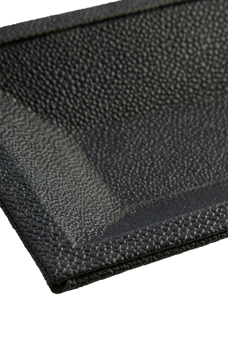 Cardona Black Shagreen Effect Trinket Dish