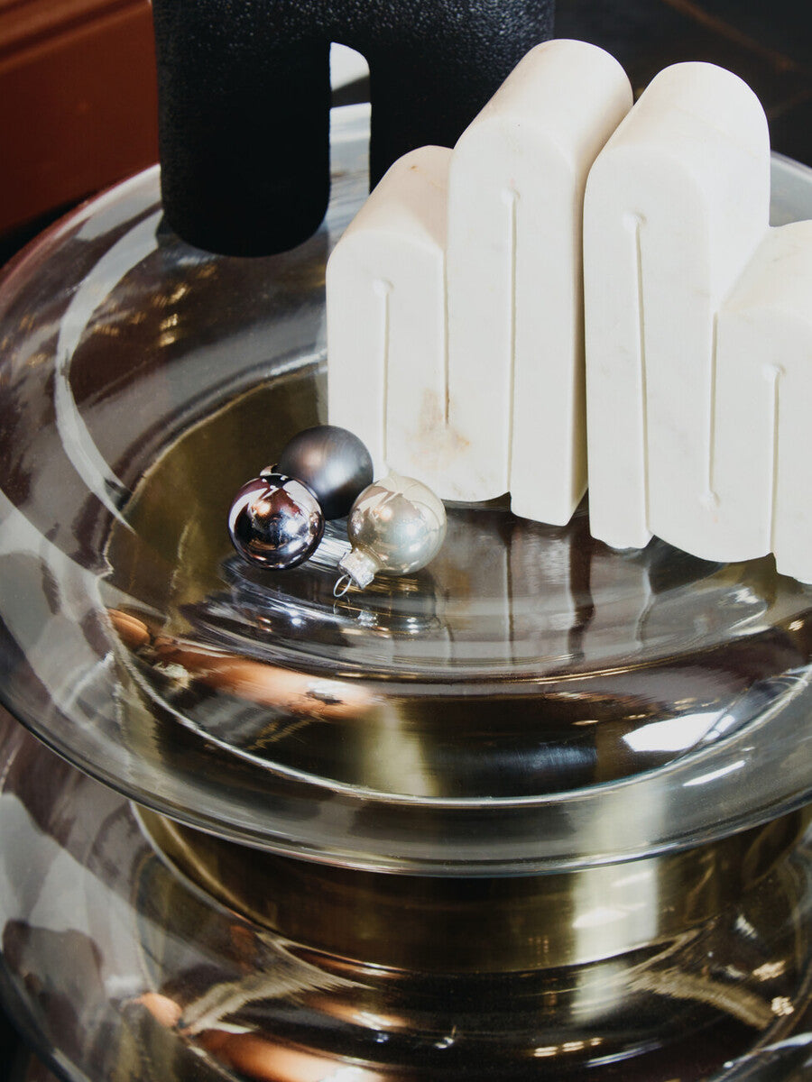 Nason Set Of 2 White Marble Bookends - Image 4