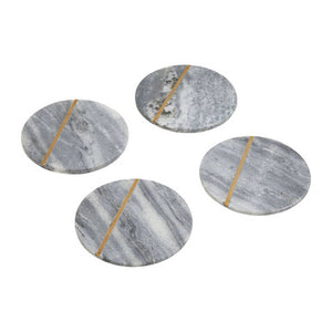 Kira Grey Marble Coasters