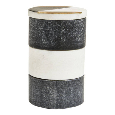 Omari Marble Stacking Trinket Pots