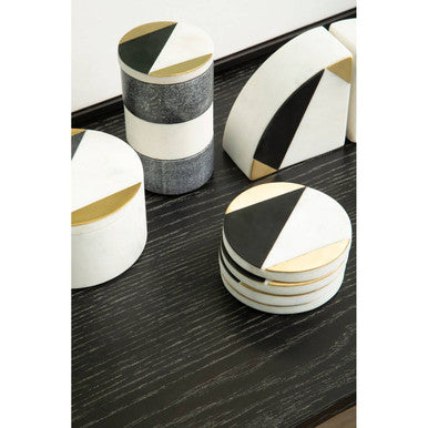Omari Marble Stacking Trinket Pots