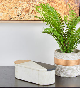 Omari Oblong Marble Trinket Box