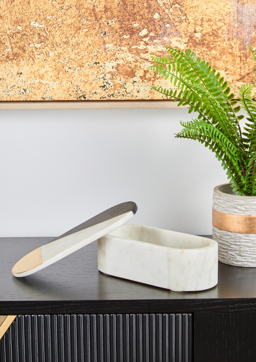 Omari Oblong Marble Trinket Box - Image 9
