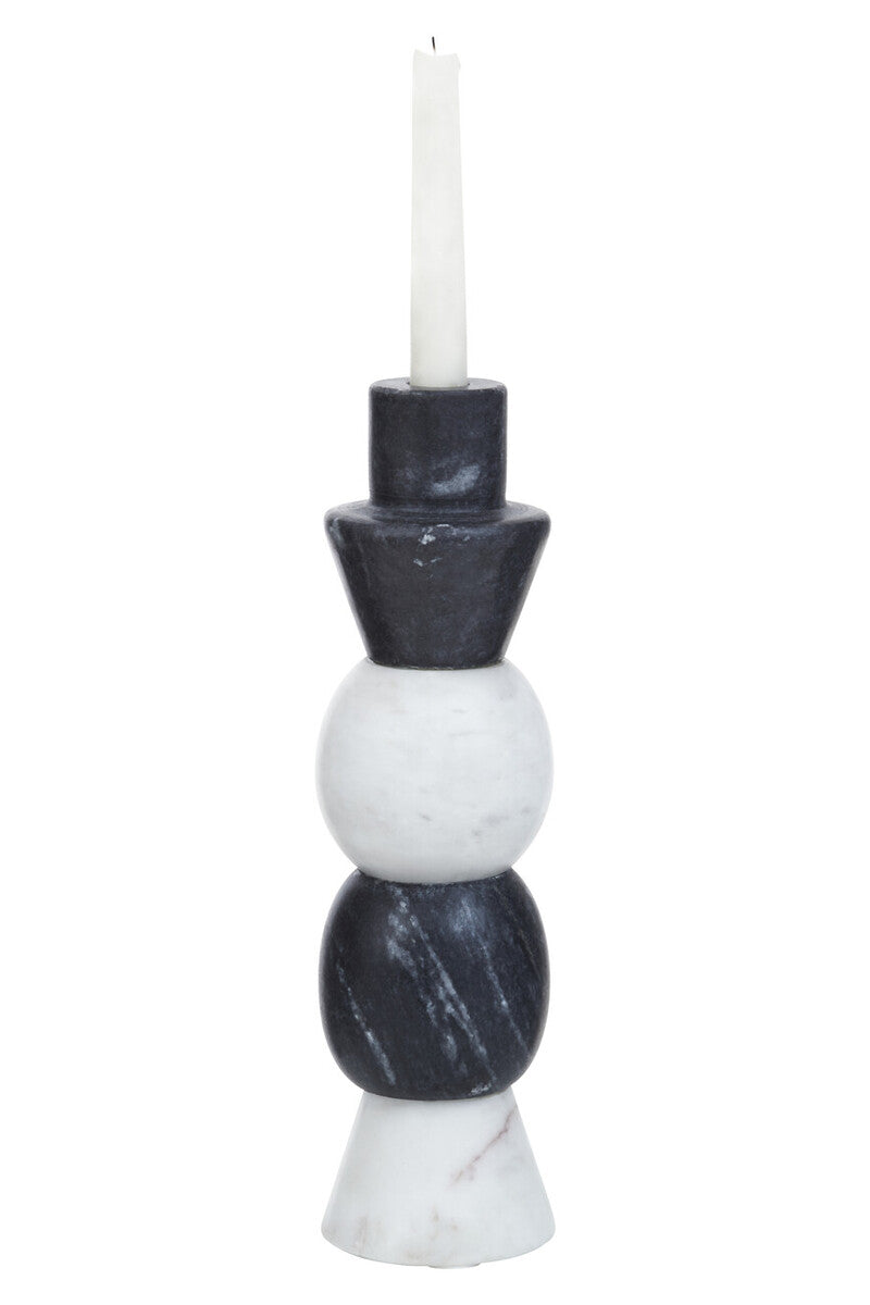 Oxana Layered Marble Candle Holder - Image 6