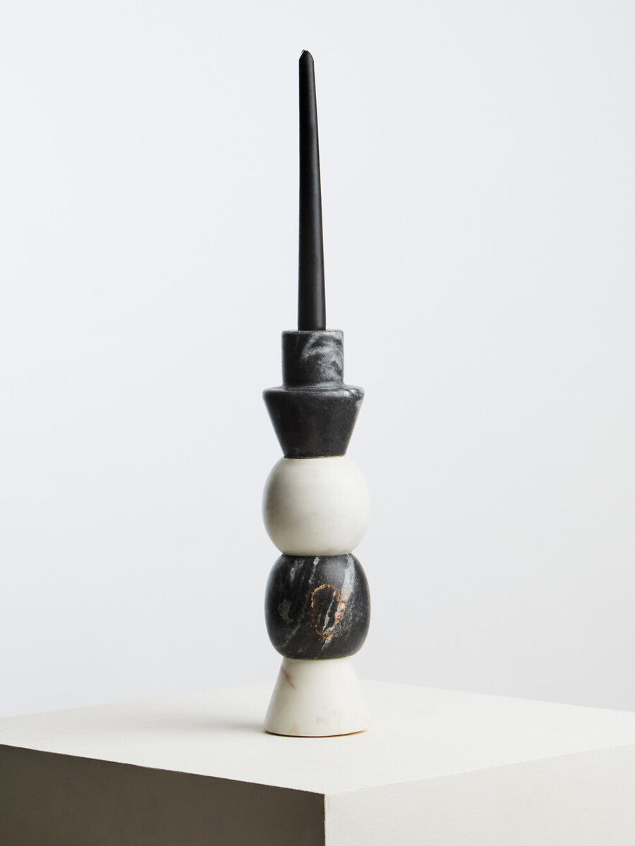 Oxana Layered Marble Candle Holder - Image 11