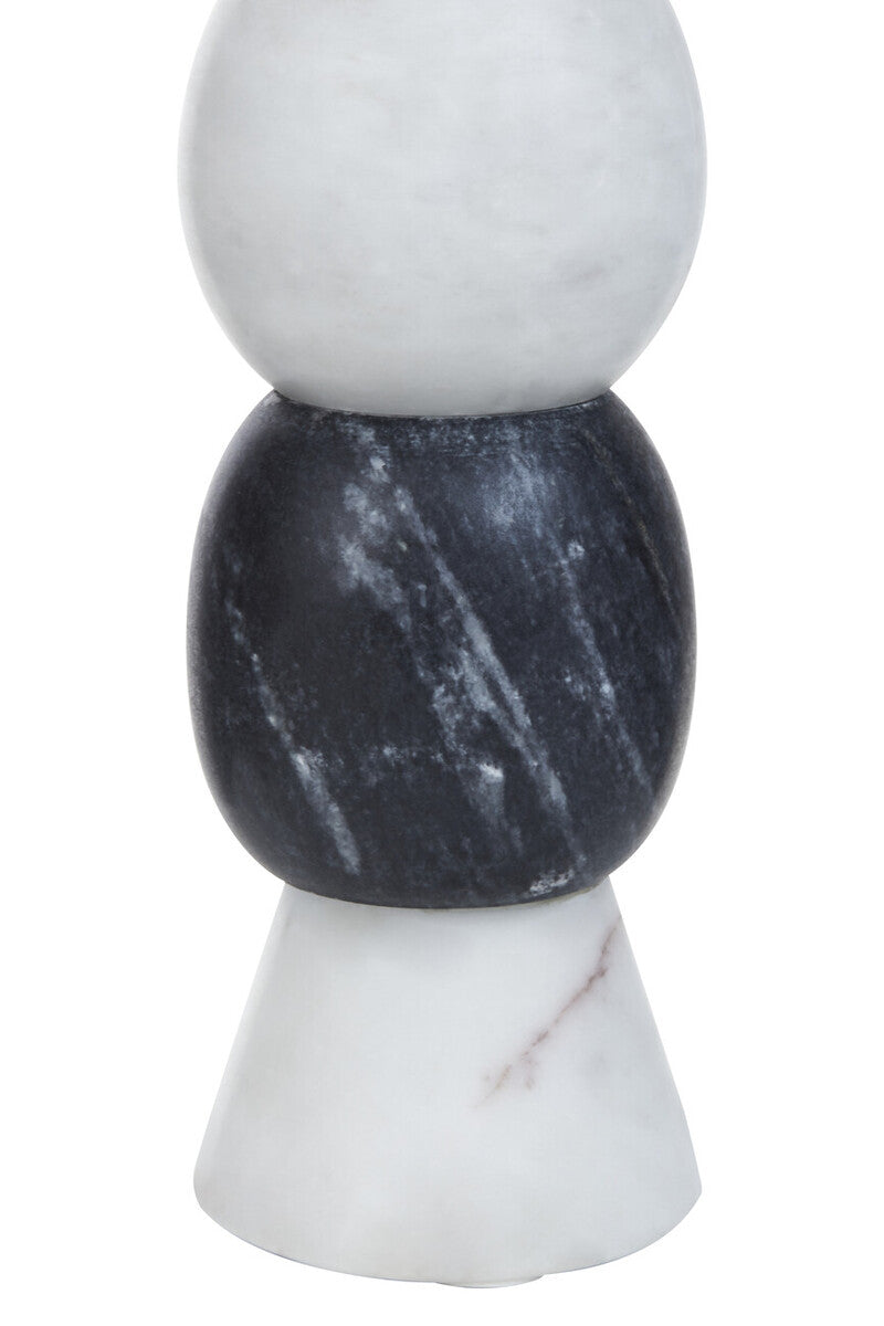 Oxana Layered Marble Candle Holder