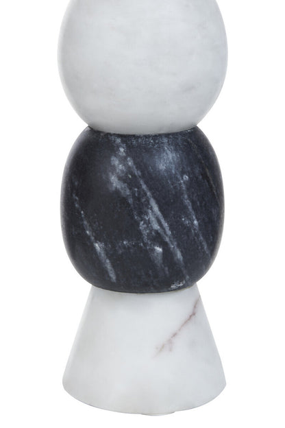 Oxana Layered Marble Candle Holder